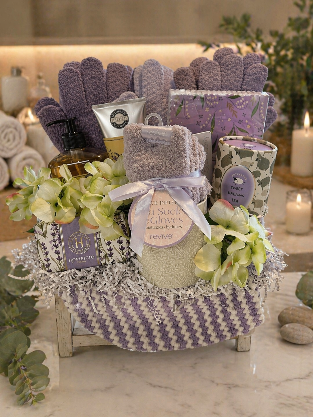 Lavender Love Spa Gift Basket