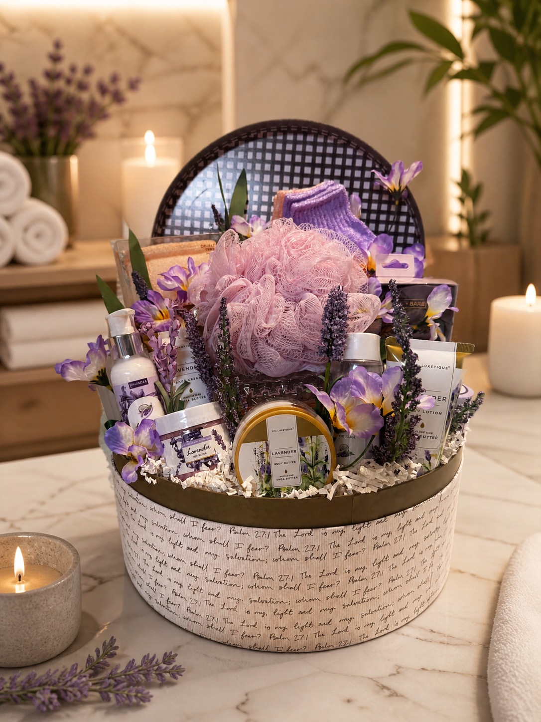 Lavender Serenity Luxury Spa Experience Gift Basket