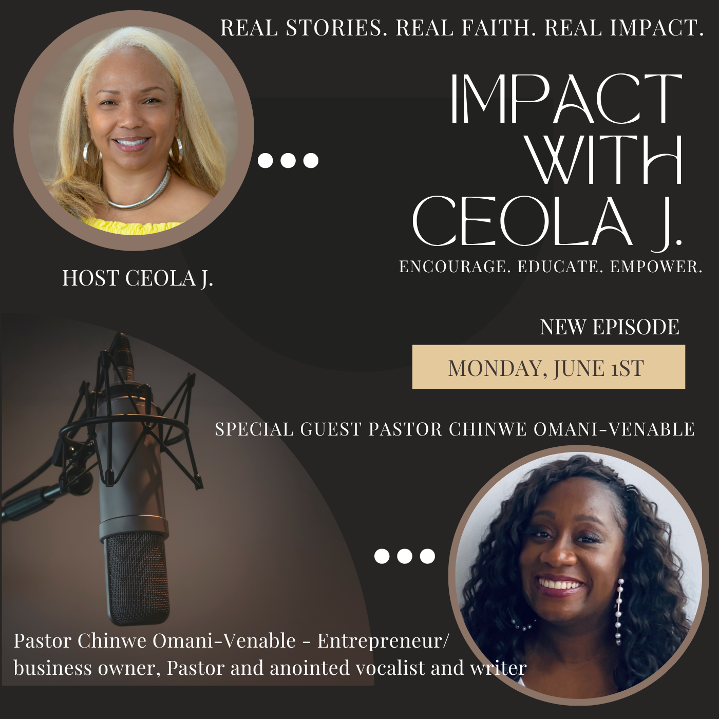 Coming Up: Chinwe Omani-Venable — Worship Beyond the Stage: Faith, Family & Purpose with Chinwe Omani-Venable